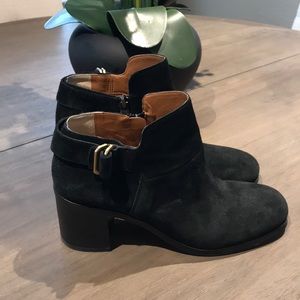 Black Suede Booties